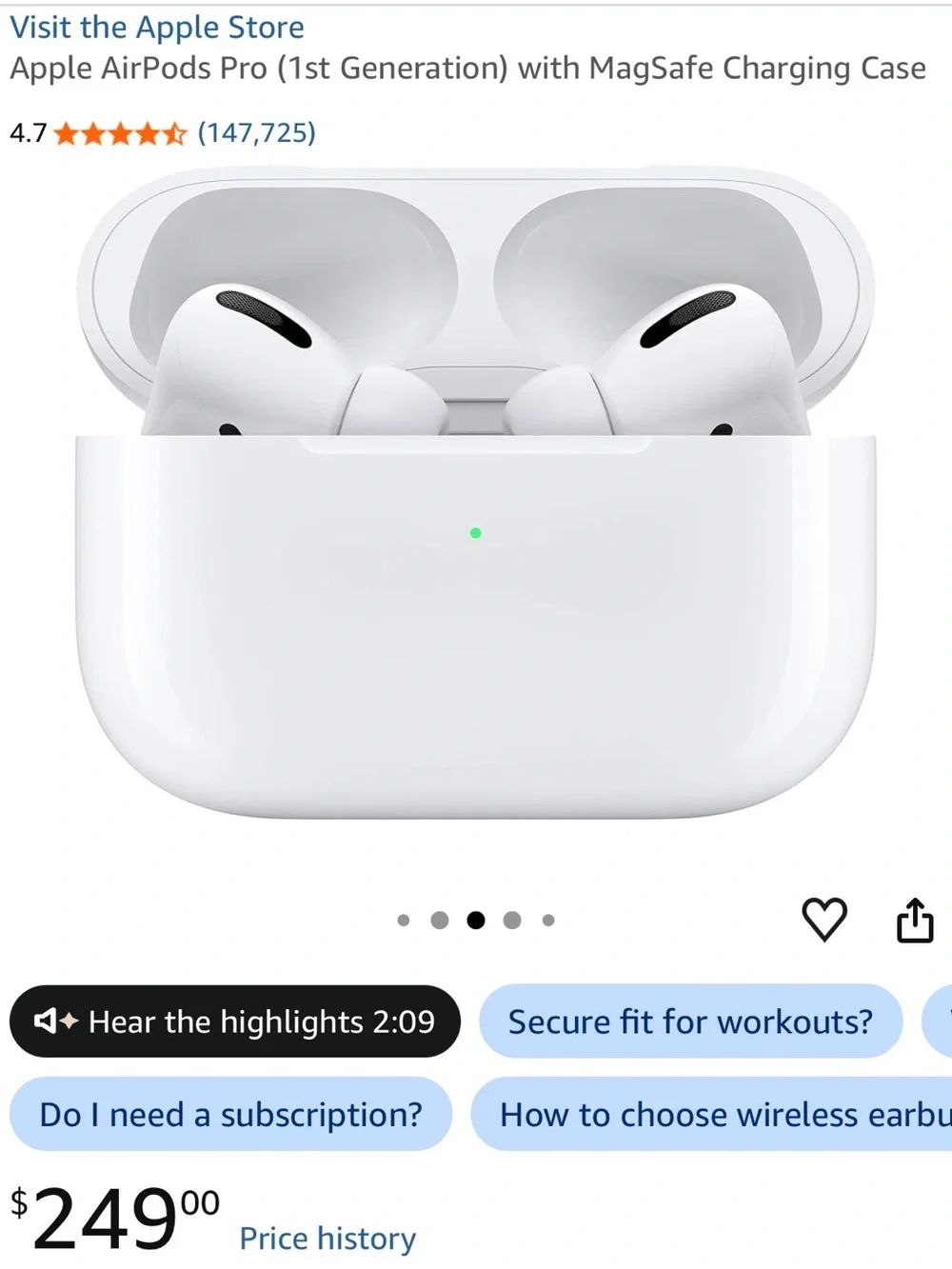 Apple AirPods Pro 1st gen magsafe with extra Teal Green Silicone Protective Case